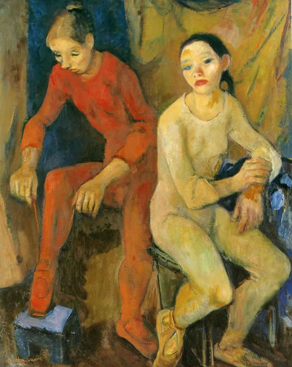 Ballerine, 1966-’67, olio su tela, cm 100x80, Latina, Galleria Civica d’Arte Contemporanea